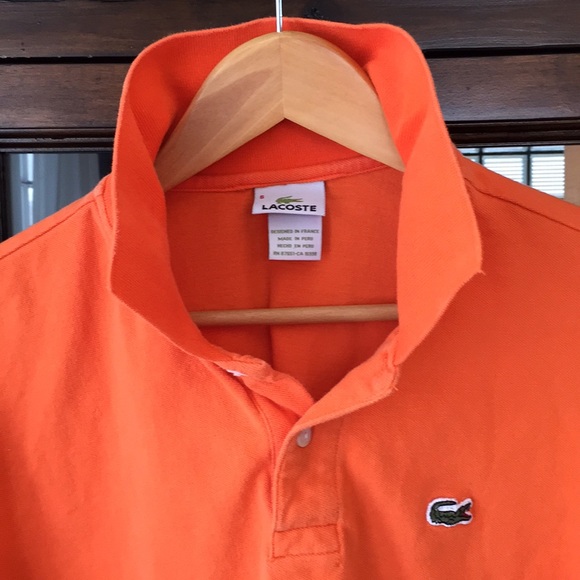 Lacoste Men's Orange Polo Shirt - Picture 3 of 6